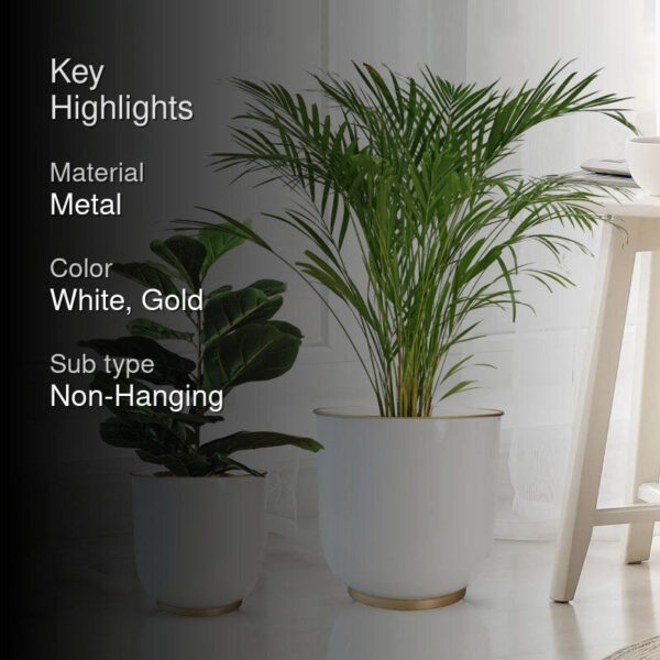 Alabaster Floor Planter - Set of 2