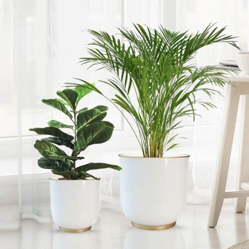 Alabaster Floor Planter - Set of 2
