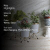 Aslana Kina Planter (White) - Set Of Three