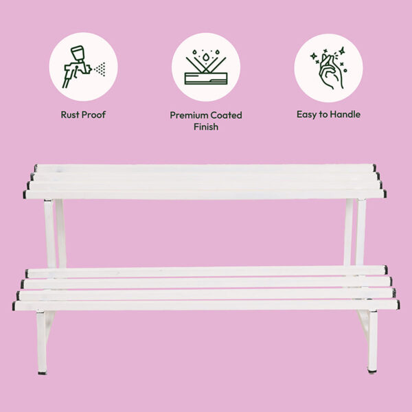 Botanika Elevate Two Tier Metal Plant Stand - White