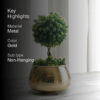 Classic Hammered Planter - Gold