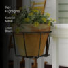 Dark Fern Metal Planter Stand