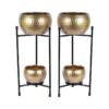 Double Globola Planter - Set Of Two