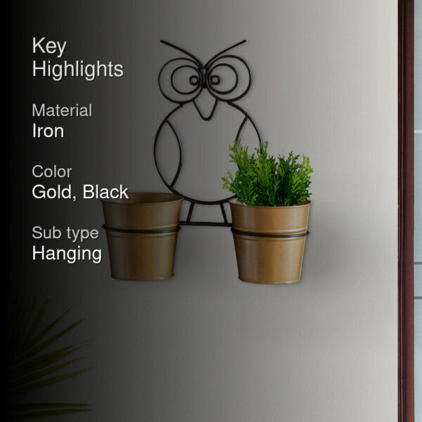 Double Hoot Wall Planter - Set Of Three Double Hoot Wall Planter - Set Of Three
