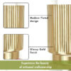 Dune Golden Metal Fluted Planter
