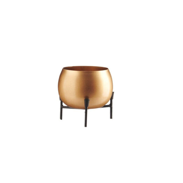 Eukene Metal Planter - Gold