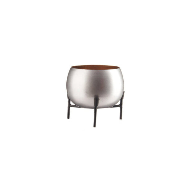 Eukene Metal Planter - Silver