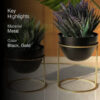 Gina Planter With Stand - Set Of Two