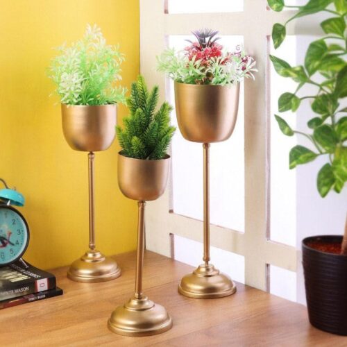 Goblet Gala Planter - Set Of Three