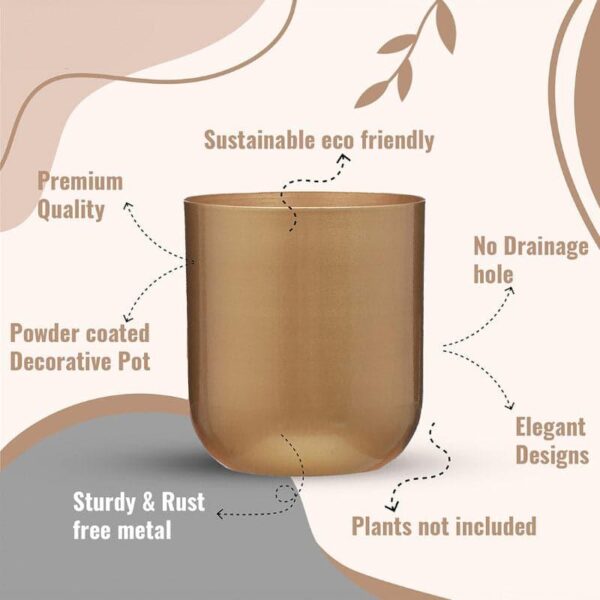 Goldo Glamour Planter - Set Of Two Goldo Glamour Planter - Set Of Two