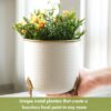 Hallo Metal Hammered Planter - Set Of Two
