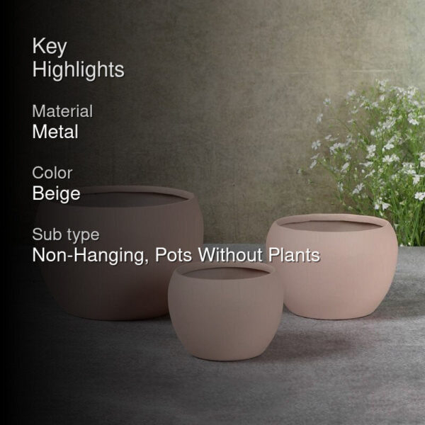 Ivera Dune Planter (Cream) - Set Of Three Ivera Dune Planter (Cream) - Set Of Three