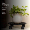 Mandala Glow Planter Stand