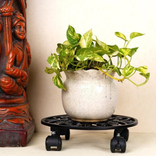 Mandala Glow Planter Stand