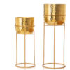Milara Allure Hammered Planter (Gold) - Set Of Two