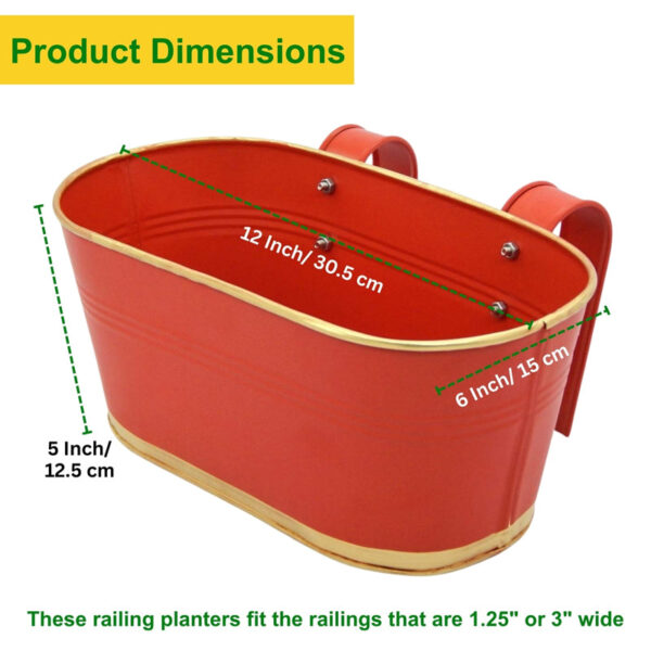 Norva Hanging Planter (Orange) - Set Of Six