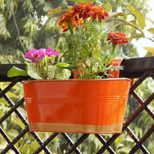 Norva Hanging Planter (Orange) - Set Of Six