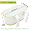 Norva Hanging Planter (White) - Set Of Three