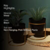 Parona Metal Planter - Set Of Two