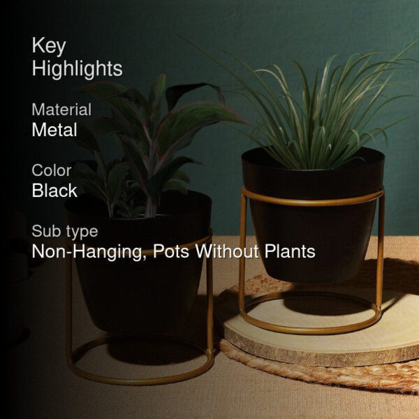 Parona Metal Planter - Set Of Two