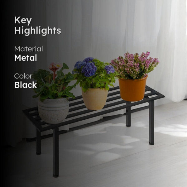 Planar Metal Planter (Black) - Set Of Four