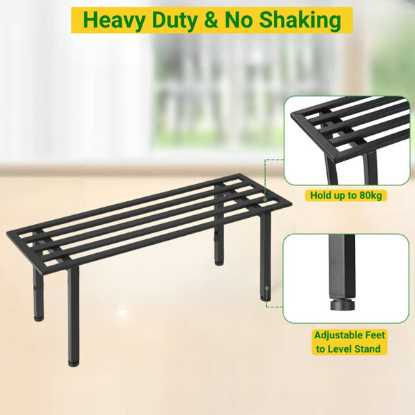 Planar Metal Planter (Black) - Set Of Two