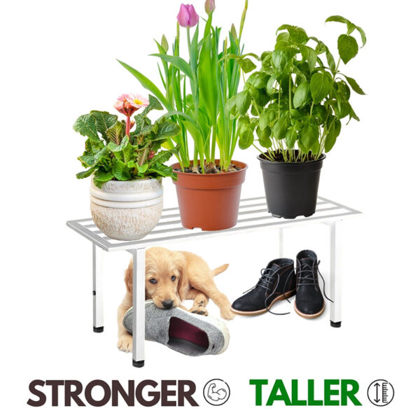 Planar Metal Planter (White) - Set Of Two Planar Metal Planter (White) - Set Of Two