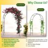Sylvan Arch Metal Planter Stand - Black