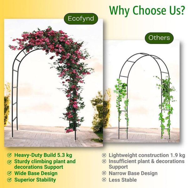 Sylvan Arch Metal Planter Stand - Black