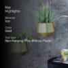 Tesho Hanging Planter - Set Of Two