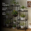 Timber Tier Metal Planter Stand