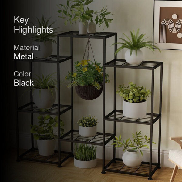 Timber Tier Metal Planter Stand Timber Tier Metal Planter Stand
