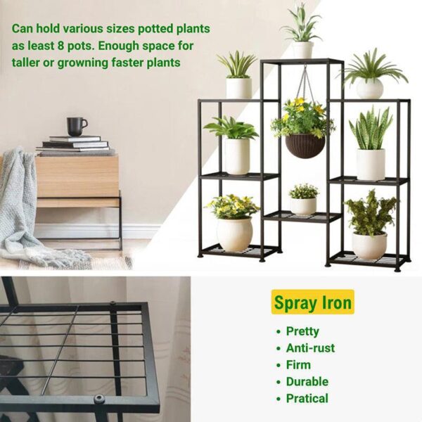 Timber Tier Metal Planter Stand Timber Tier Metal Planter Stand