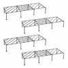 UGAOO Rectangular Flower Pot Stand (Black)- Set Of Four