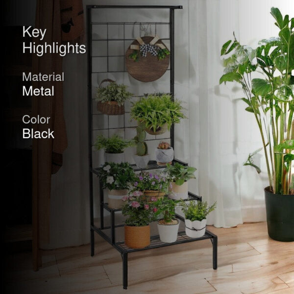 Vetro Planter Stand - Black Vetro Planter Stand - Black