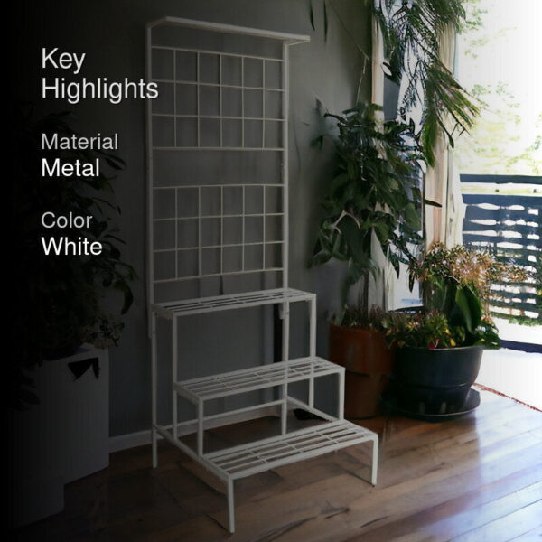 Vetro Planter Stand - White Vetro Planter Stand - White