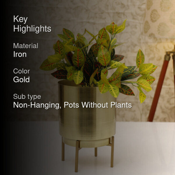 Vida Ember Planter - Gold Vida Ember Planter - Gold